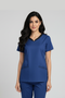 Women’s 4-Pocket V-Neck Scrub – Cotton-Polyester Blend